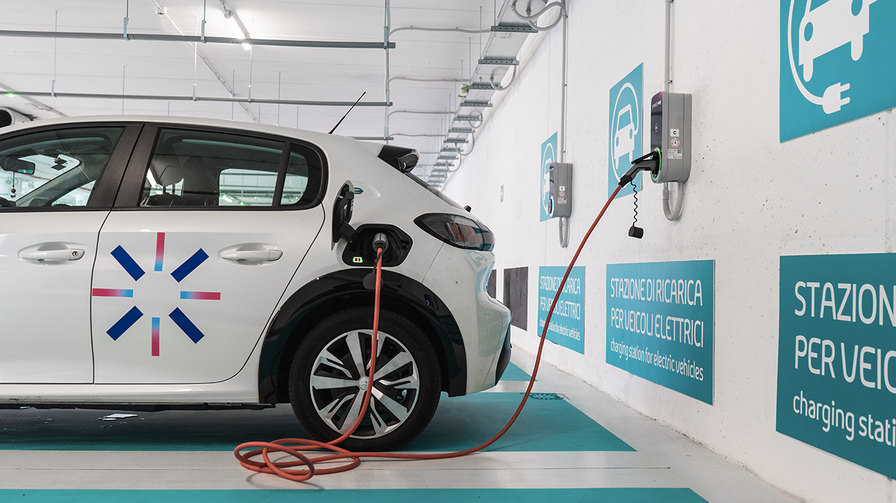 Recarga de coches eléctricos aparcamientos Saba